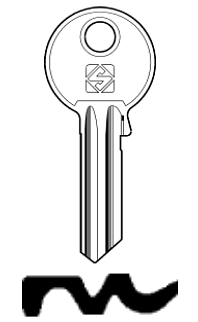 Afbeelding van Silca Cilindersleutel brass GE4R