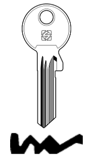 Afbeelding van Silca Cilindersleutel brass GE7RX