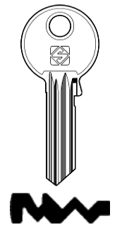 Afbeelding van Silca Cilindersleutel staal GE9