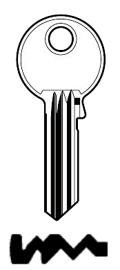 Afbeelding van Silca Cilindersleutel staal GE9R