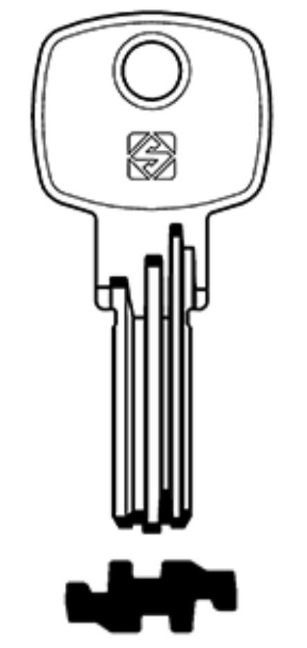 Afbeelding van Silca Boringsleutel brass DM174