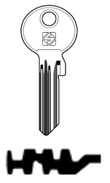 Afbeelding van Silca Cilindersleutel staal TO108X