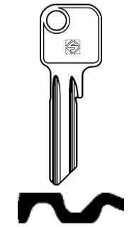 Afbeelding van Silca Cilindersleutel staal TO10