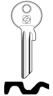 Afbeelding van Silca Cilindersleutel staal TO1X