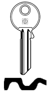 Afbeelding van Silca Cilindersleutel brass TO29