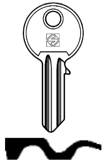 Afbeelding van Silca Cilindersleutel staal TO22