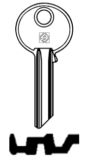 Afbeelding van Silca Cilindersleutel staal TO31R
