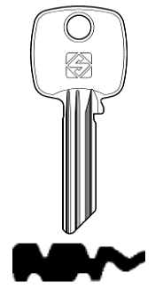 Afbeelding van Silca Cilindersleutel brass TO50RX14