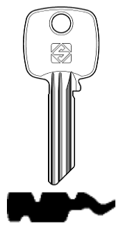 Afbeelding van Silca Cilindersleutel brass TO50RX18