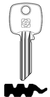 Afbeelding van Silca Cilindersleutel staal TO50RX10