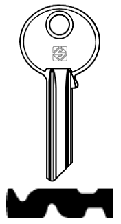 Afbeelding van Silca Cilindersleutel staal TO7