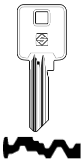 Afbeelding van Silca Cilindersleutel nikkel BK10-05