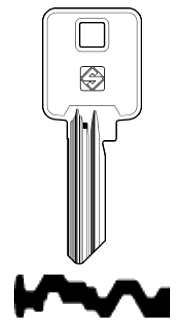 Afbeelding van Silca Cilindersleutel nikkel BK10-10
