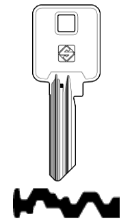 Afbeelding van Silca Cilindersleutel nikkel BK10-13