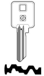Afbeelding van Silca Cilindersleutel nikkel BK10-18
