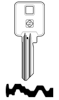 Afbeelding van Silca Cilindersleutel nikkel BK10-19