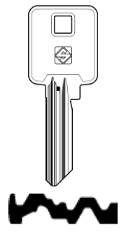 Afbeelding van Silca Cilindersleutel nikkel BK10-23