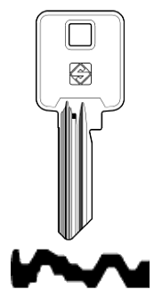 Afbeelding van Silca Cilindersleutel nikkel BK10-30