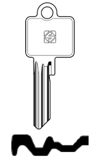 Afbeelding van Silca Cilindersleutel staal BK18