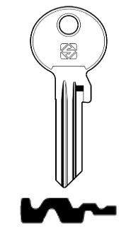Afbeelding van Silca Cilindersleutel staal BK21R