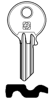Afbeelding van Silca Cilindersleutel staal BK24