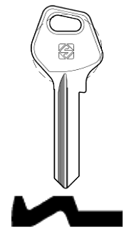 Afbeelding van Silca Cilindersleutel staal BK26