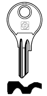 Afbeelding van Silca Cilindersleutel staal BK4