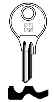 Afbeelding van Silca Cilindersleutel staal BK4R