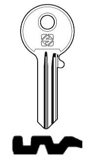 Afbeelding van Silca Cilindersleutel staal KLE3R