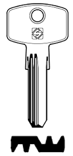 Afbeelding van Silca Boringsleutel brass KLE8R