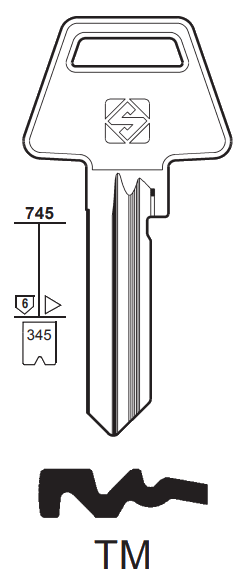 Afbeelding van Silca Cilindersleutel brass ASS176