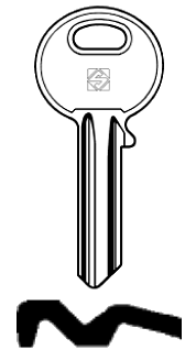 Afbeelding van Silca Cilindersleutel staal ASS63