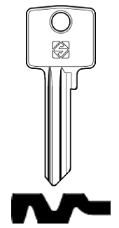 Afbeelding van Silca Cilindersleutel staal ASS188