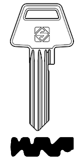 Afbeelding van Silca Cilindersleutel brass ASS193