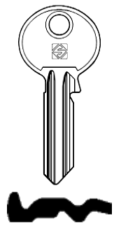 Afbeelding van Silca Cilindersleutel staal RU10R