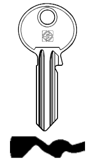 Afbeelding van Silca Cilindersleutel staal RU12