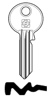 Afbeelding van Silca Cilindersleutel staal RU19