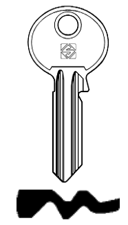 Afbeelding van Silca Cilindersleutel staal RU13