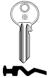 Afbeelding van Silca Cilindersleutel staal RU5