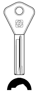 Afbeelding van Silca Cilindersleutel nikkel AY28