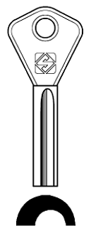 Afbeelding van Silca Cilindersleutel brass AY31