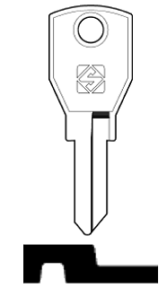 Afbeelding van Silca Cilindersleutel staal AGA1R