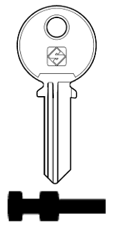 Afbeelding van Silca Cilindersleutel staal AGA6