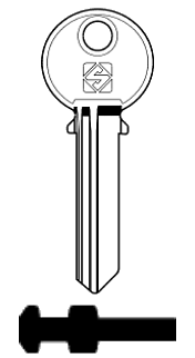 Afbeelding van Silca Cilindersleutel staal AGA8