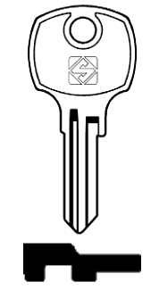 Afbeelding van Silca Cilindersleutel staal AGE3