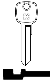 Afbeelding van Silca Cilindersleutel staal AGE4R