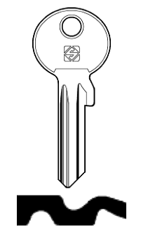 Afbeelding van Silca Cilindersleutel staal BAI23