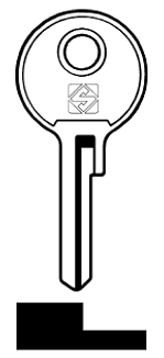 Afbeelding van Silca Autosleutel z/plastic kop staal BA7R