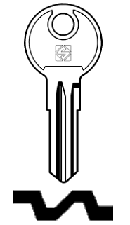 Afbeelding van Silca Cilindersleutel staal BT5R