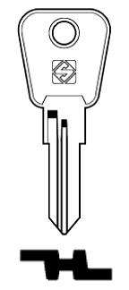 Afbeelding van Silca Cilindersleutel staal BAS5R